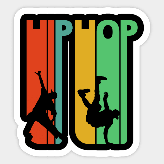 Hiphop dancing silhouette. Sticker by MadebyTigger